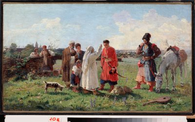 1775 年对扎波罗热西奇（营地）的镇压 作者 Opanas Georgievich Slastion