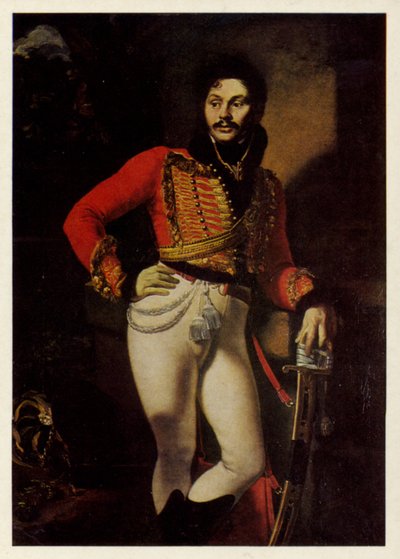 Yevgraf Davydov的肖像，1809年 作者 奥雷斯特·阿达莫维奇·基普伦斯基