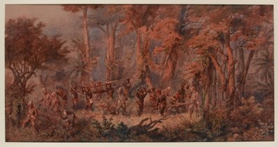 1873年，“海军旅进入曼苏”。 作者 奥兰多·诺里