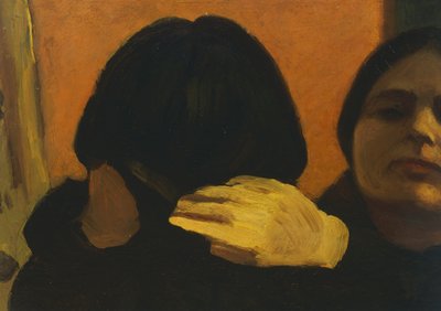 镜中的伊莎（艺术家的妻子） 作者 奥斯卡·吉利亚（Oscar Ghiglia）