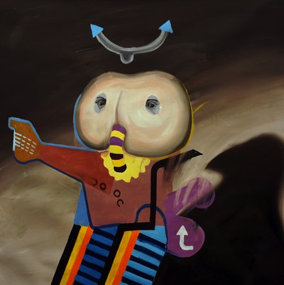 异域非人类生物：外星标本，2024 年（亚麻布油画） 作者 