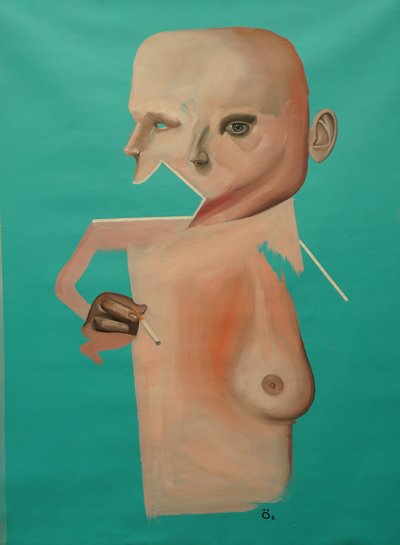 有趣的事，2022 年（丙烯酸和油彩画布） 作者 