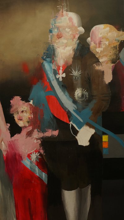 帝国遐想》，2020-2025 年（丙烯酸和油彩画布） 作者 