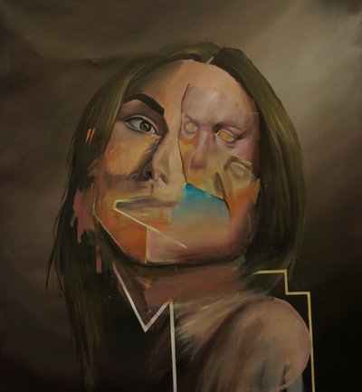 纯净，2021-23（亚麻布油画） 作者 