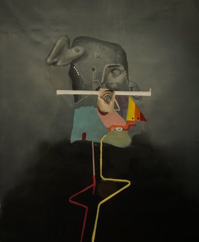 傻子，2021-2014（亚麻布油画） 作者 