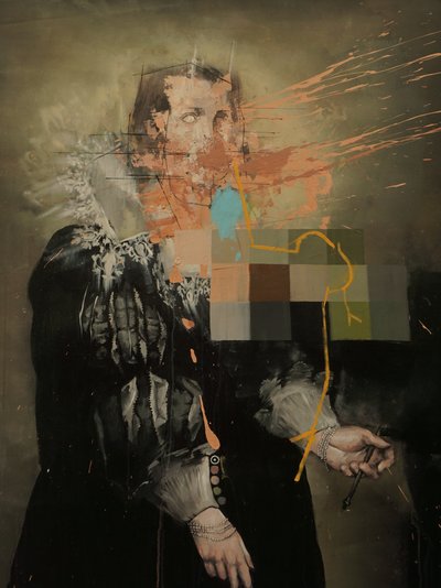 黄线，2019（丙烯酸画布） 作者 