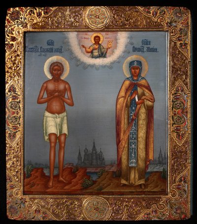 罗勒，埃及的圣人和圣玛丽，1901年 作者 Osip Semionovich Chirikov