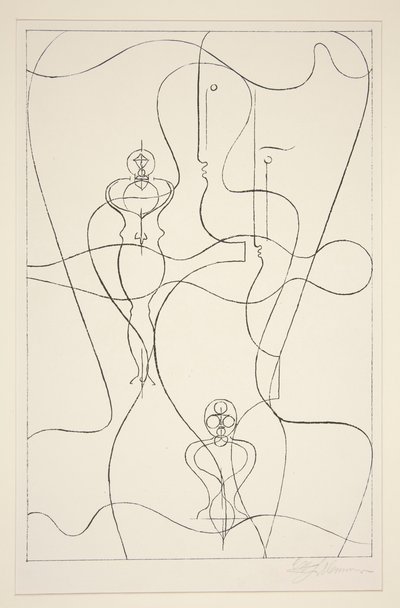 抽象 作者 奥斯卡·施勒默（Oskar Schlemmer）