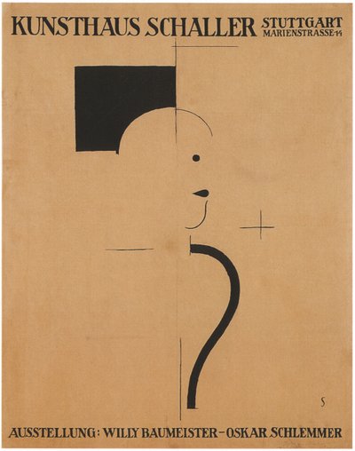 艺术展览：威利·鲍梅斯特（Willy Baumeister）-奥斯卡·施勒默（Oskar Schlemmer），1918年 作者 奥斯卡·施勒默（Oskar Schlemmer）