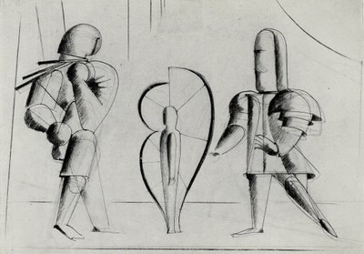 来自包豪斯剧院，1925年。 作者 奥斯卡·施勒默（Oskar Schlemmer）