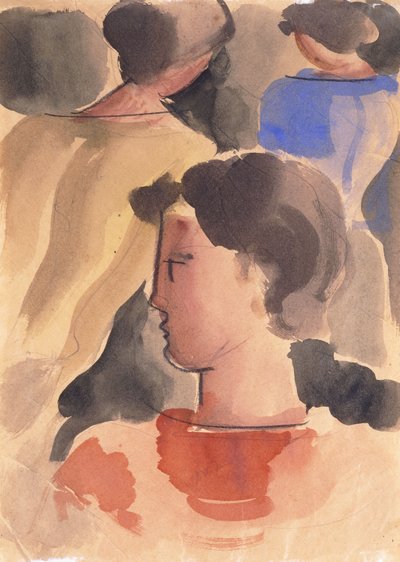 与红色男孩组；与红色男孩组 作者 奥斯卡·施勒默（Oskar Schlemmer）