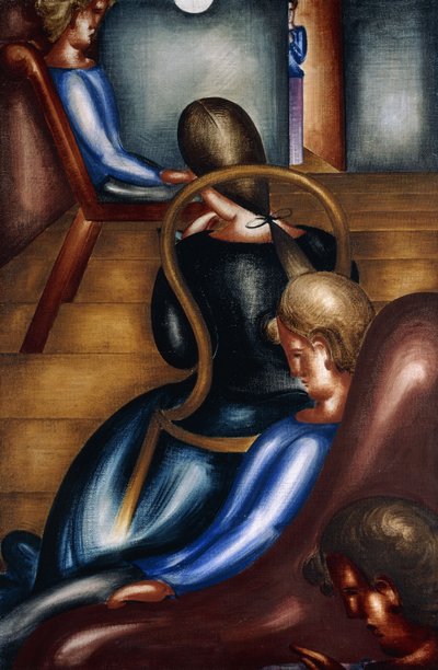 久坐不动组1；大座位组1 作者 奥斯卡·施勒默（Oskar Schlemmer）