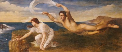 Boreas and Orithyia，约1879年（布面油画） 作者 奥斯瓦尔德·冯·格莱恩