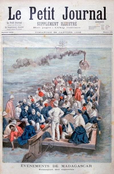 马达加斯加的活动：1896年法国军队遣返 作者 奥斯瓦尔多·托法尼（Oswaldo Tofani）