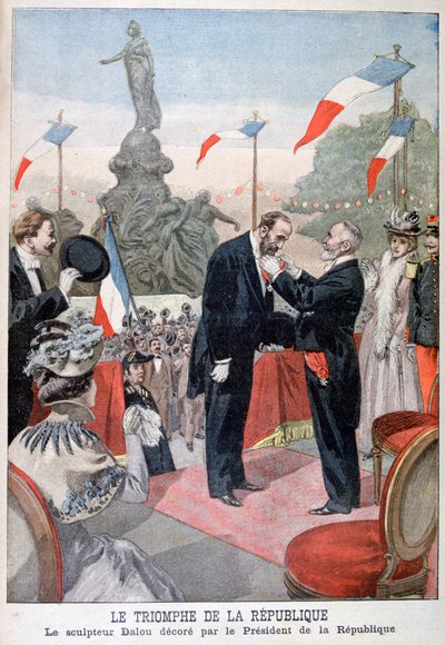 朱尔斯·达卢（Jules Dalou）被埃米尔·卢贝（Emile Loubet）授予荣誉军团勋章，1899年 作者 奥斯瓦尔多·托法尼（Oswaldo Tofani）