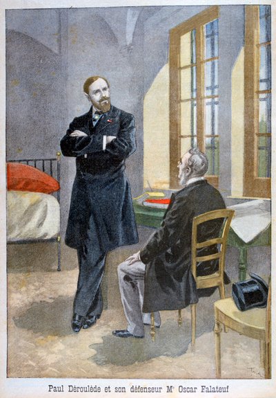 保罗·德鲁埃德（PaulDéroulède）和他的后卫奥斯卡·法拉图夫（Oscar Falateuf），1899年。 作者 Oswaldo Tofani