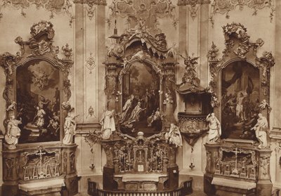 修道院 -  Ettal教堂，Side Altars 作者 Otto Ballerstedt