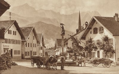 Partenkirchen的Floriansplace 作者 奥托·鲍尔斯泰特