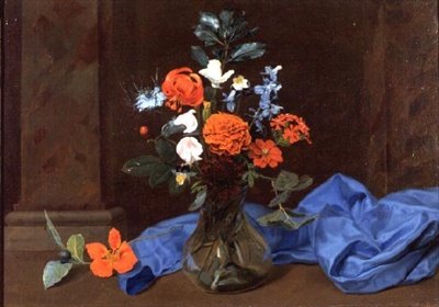 玻璃花瓶中的静物 作者 Otto Didrik (attr.to) Ottesen