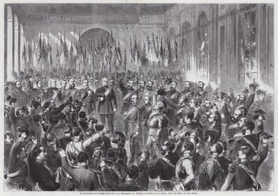 Proclamation of King Wilhelm I of Prussia as Emperor of Germany, Hall of Mirrors, Palais de Versailles, France 作者 奥托·埃德蒙·冈瑟（Otto Edmund Guenther）