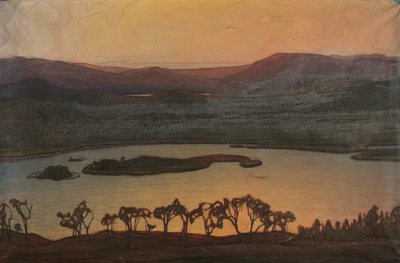 眺望艾尔兰湖 作者 奥托·黑塞伯姆（Otto Hesselbom）