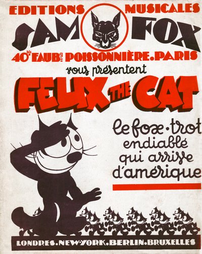 菲利克斯猫。 （雕刻，约 1930 年） 作者 奥托和沙利文帕特梅斯默