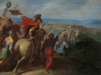 The Romans nearly overpower the army of Julius Civilis through the treachery of a Batavian   1471067   zh       chinese Successfully Translated  Original: A series of sketches, views in Great Britain, the Continent and America 1772-1778 (watercolour) Trans 作者 奥托·范 (1556 1629) 维恩