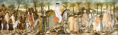东方游行中的欧洲绅士，约1720年 作者 奥斯曼帝国学校