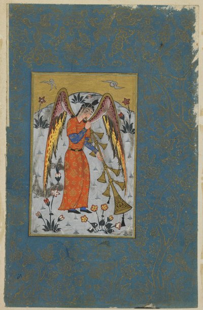 天使依斯拉菲（c.1580-90） 作者 奥斯曼帝国学校
