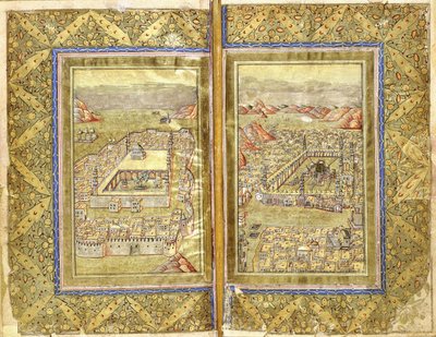麦加和麦地那的美景，约1794-5年 作者 奥斯曼帝国学校