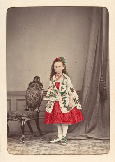 Follett家庭相册中的孩子们为奇装异服的舞会而装扮，约1880年。 作者 欧文天使