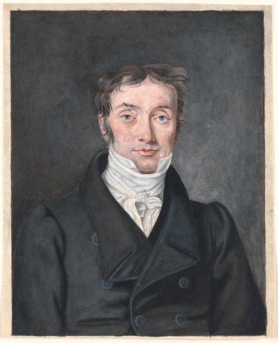 教师汉斯-延森-维斯比（Hans Jensen Visby，1777-1870 年）的肖像，来自拉姆勒塞教区的阿格鲁普。 作者 PC Skovgaard
