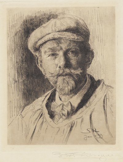 自画像 作者 Peder Severin Krøyer