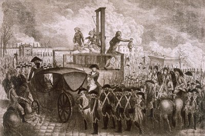 路易-卡佩十六世的死刑，1793 年 1 月 21 日（日像图） 作者 P·杜雅尔丁