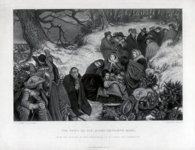 亨利埃塔·玛丽亚女王（Henrietta Maria）的危险，十九世纪 作者 P.莱特富特