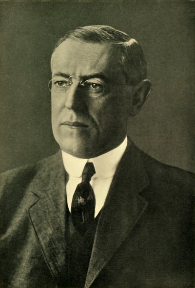 美国总统伍德罗-威尔逊博士"，1912年，约1920年。 作者 帕克兄弟
