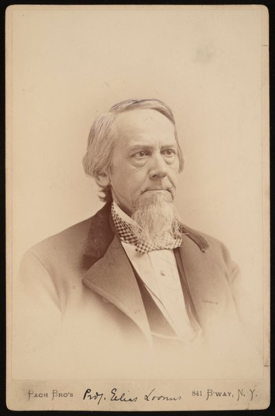 Elias Loomis 1811-1889年的肖像，1883年至1889年间。 作者 帕克兄弟