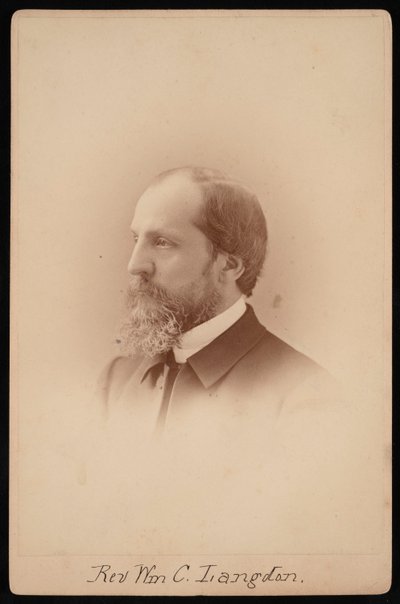 William Chauncy Langdon牧师的肖像，1831-1895年，约1881年。 作者 帕克兄弟