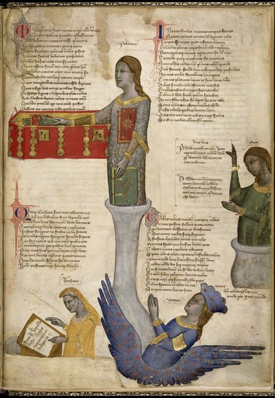 来自Regia Carmina的四个缪斯，Convenevole da Prato 作者 帕西诺迪布奥纳吉达