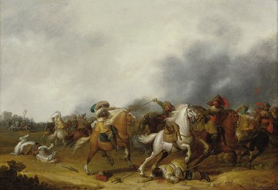 骑兵小冲突，1634年 作者 Palamedes Palamedesz