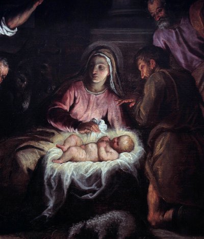 Palma Giovane (1544-1628) 的一幅画作《牧羊人的崇拜》。 17 世纪日内瓦，艺术与历史博物馆 作者 帕尔玛（Palma Il Giovane）