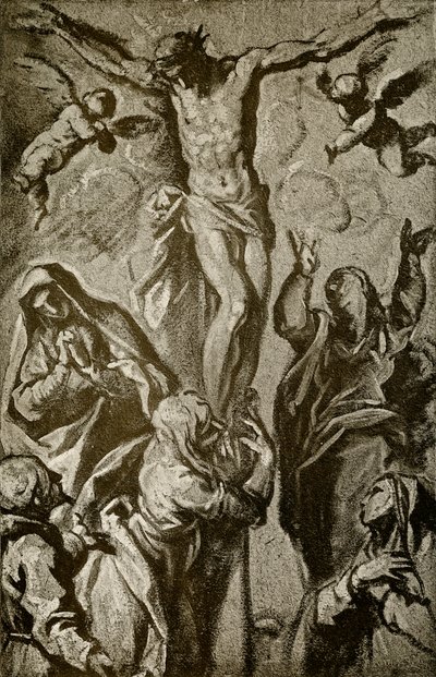 基督在十字架上 作者 帕尔玛（Palma Il Giovane）