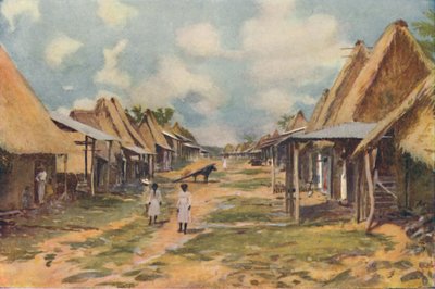 巴拿马的一个土著村庄》，1916年 作者 巴拿马海事