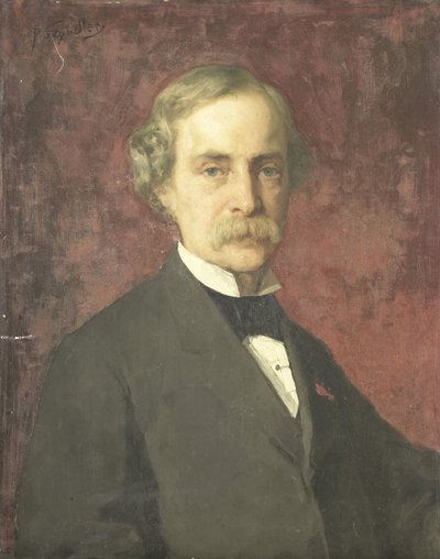 约翰·威廉·凯撒 (1813-1900)。 平面艺术家、雕刻学校和国立博物馆馆长 作者 潘塔莱昂·辛德勒