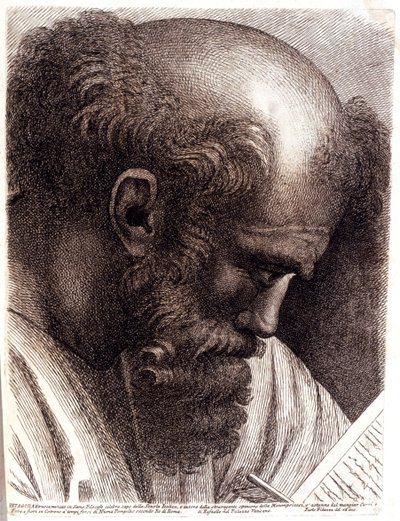 皮塔戈拉斯，1757-1760 年（雕刻） 作者 保罗·费丹扎（Paolo Fidanza）