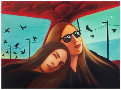 神话 4 号：阿尔忒弥斯，2025 年（木板油画） 作者 