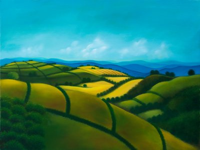 Paysage n°4: I colli bolognesi, 2022（木板油画） 作者 