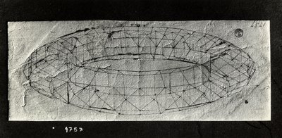 Study of a "mazzocchio" (padded rolled base of a hood) (pen & ink on paper) 作者 保罗·乌切洛