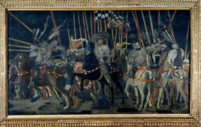 Micheletto da Cotignola 的反击（圣罗马诺战役）。 第二集展示了米凯莱托·达科蒂尼奥拉的反击。 Paolo di Dono di Paolo Uccello (1397-1475) 的绘画 作者 Paolo Uccello