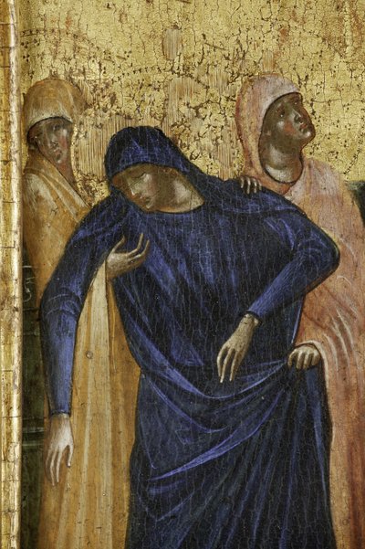 Virgin Mary, detaild from 1630100 Polyptych of the Crucifixion with Saints   1407750   zh       chinese Successfully Translated  Original: Faithful unto Death: Christianae ad Leones! (oil on canvas) Translat: Faithful unto Death: 